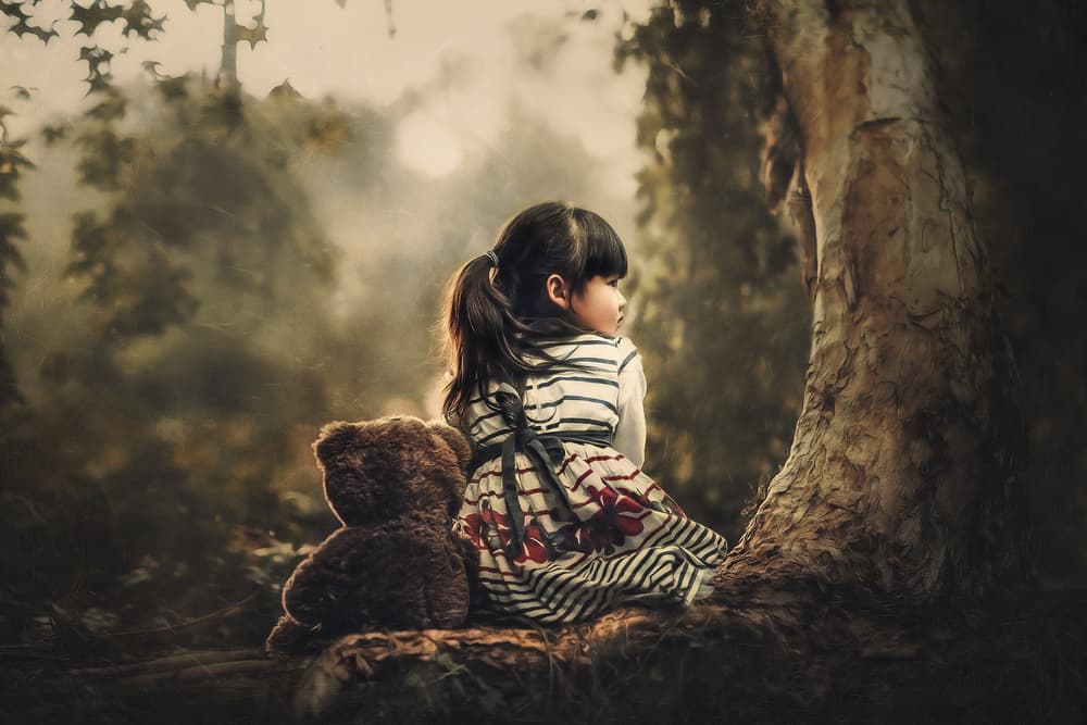 Dreamy Forest Child by Despird Zhang — canvas wall art