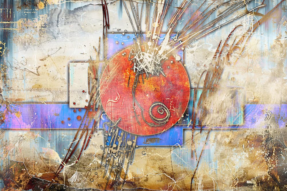 Dynamic Abstract Burst by Rafal Kulik — canvas wall art