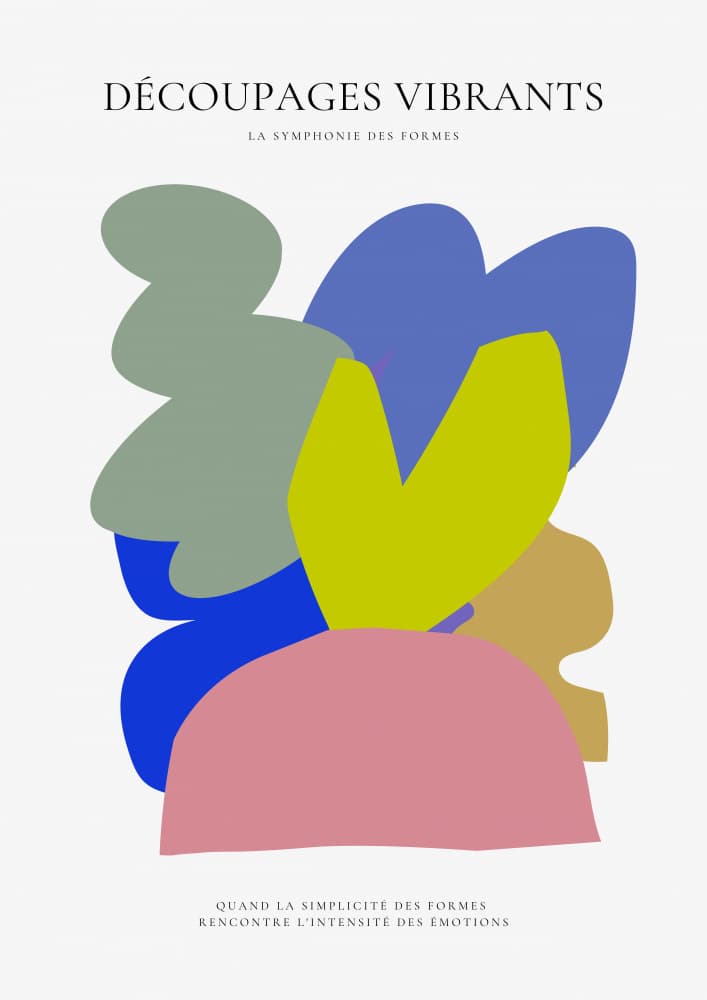Vibrant Abstract Forms by RS LAB STUDIO — canvas wall art