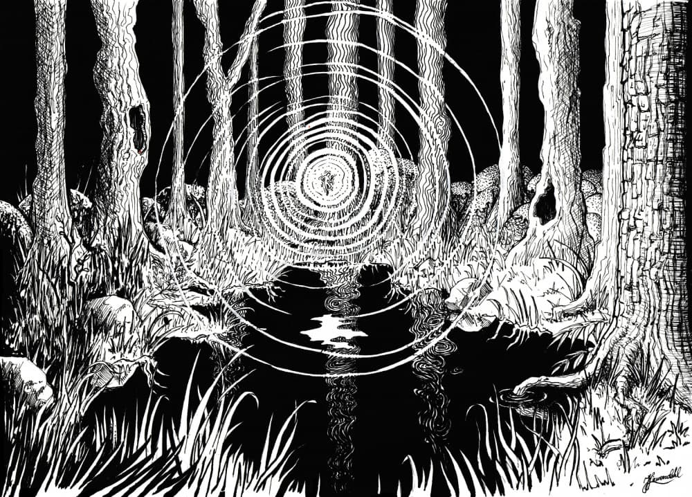 Mystical Forest Ripples by Johan Liewendahl — canvas wall art