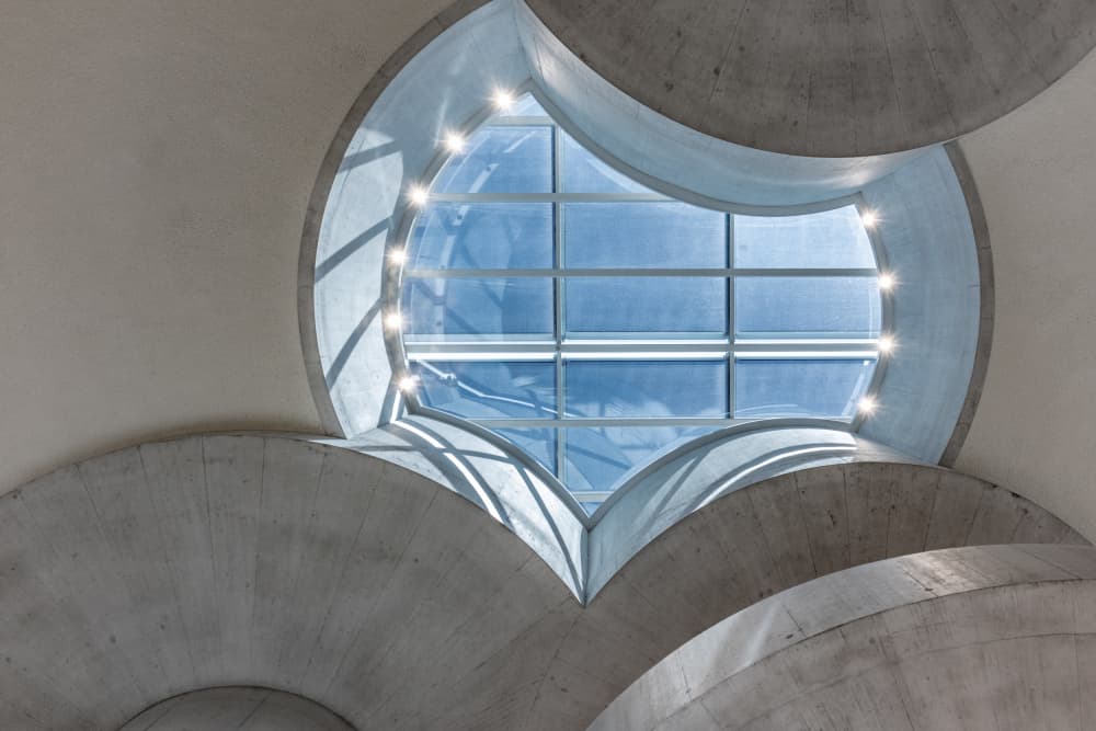Modern Concrete Skylight by Franco Tessarolo — canvas wall art