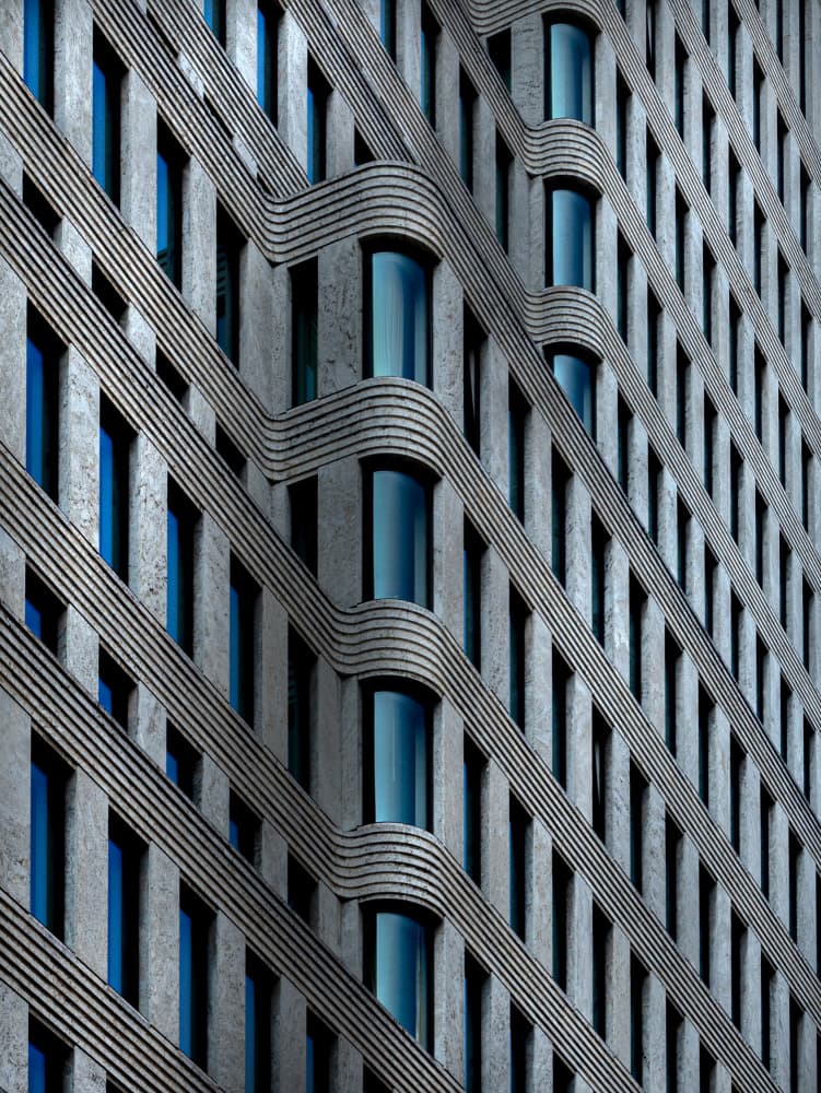 Modern Wavy Architecture by Stephan Rückert — canvas wall art