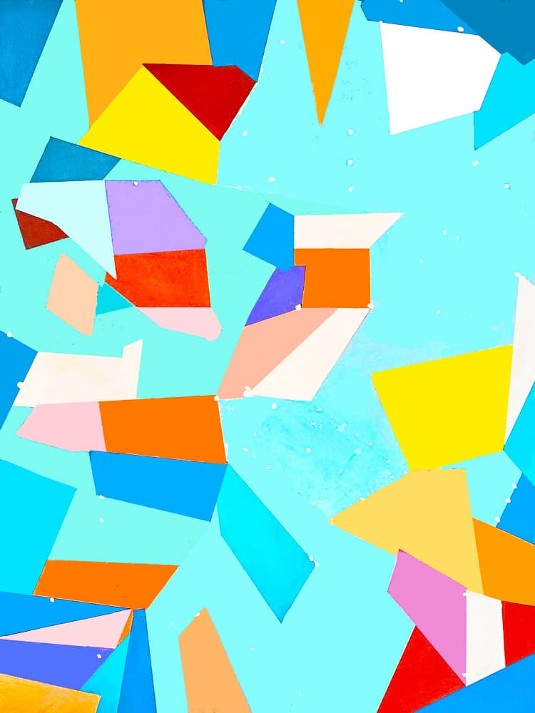 Vibrant Geometric Shapes by Vanessa Ryan — canvas wall art