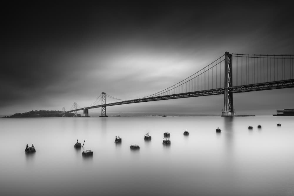 Calm Suspension Bridge by Yoshihiko Wada — canvas wall art