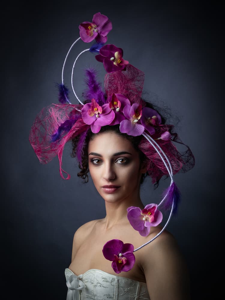Orchid Beauty Portrait by Luc Stalmans — canvas wall art
