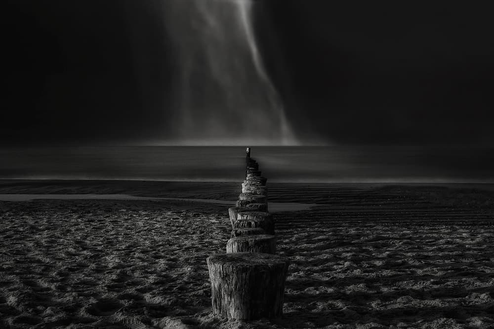 Misty Ocean Posts by Yvette Depaepe — canvas wall art