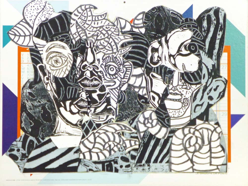 Intricate Abstract Faces by Pascal Marlin — canvas wall art