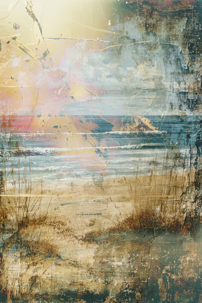 Weathered Beach Horizon by Rafal Kulik — canvas wall art