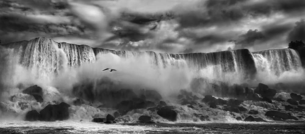 Powerful Falls Flight by Yvette Depaepe — canvas wall art