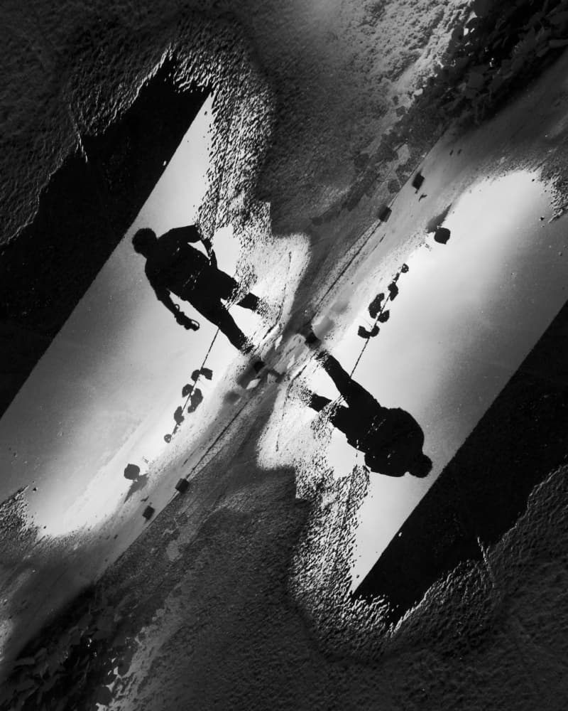 Dynamic Ski Reflection by Wanjae Choi — canvas wall art