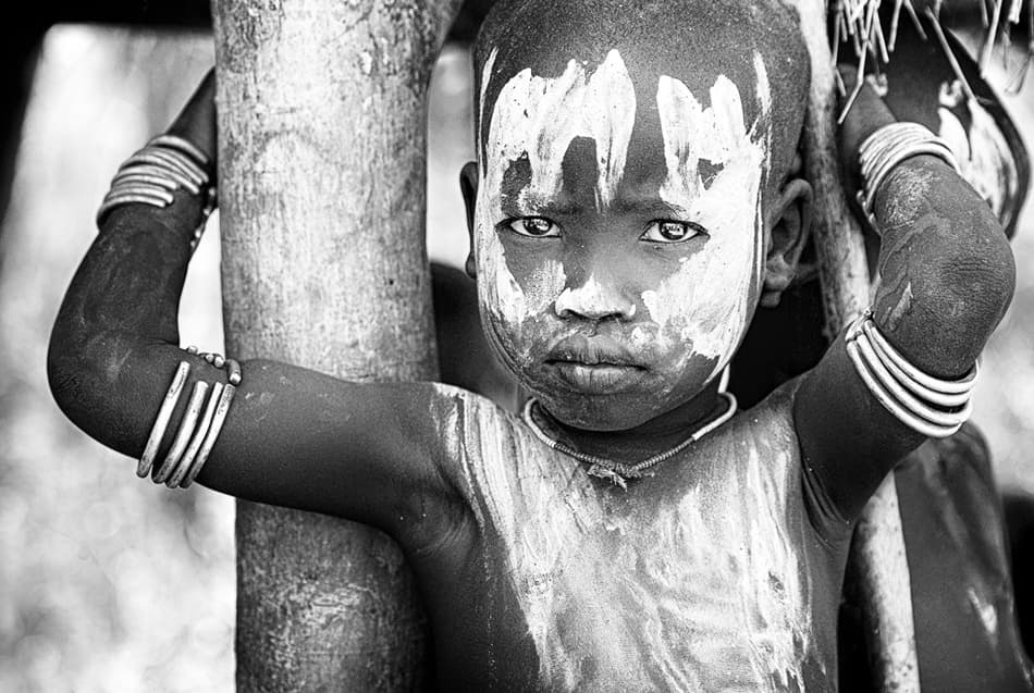 Tribal Child Portrait by Izidor Gasperlin — canvas wall art