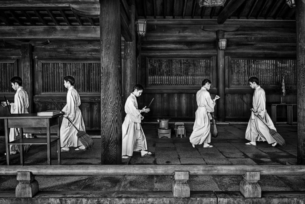 Monk Life Routine by Joxe Inazio Kuesta Garmendia — canvas wall art