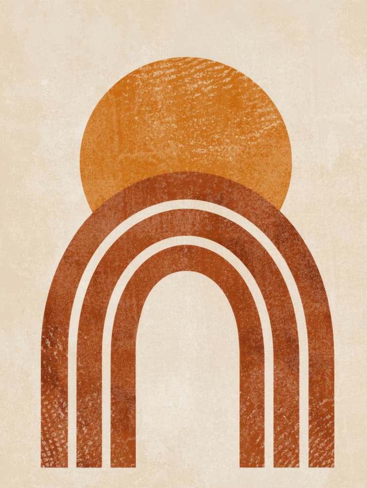 Earthy Sun Arch by Imaginative — canvas wall art