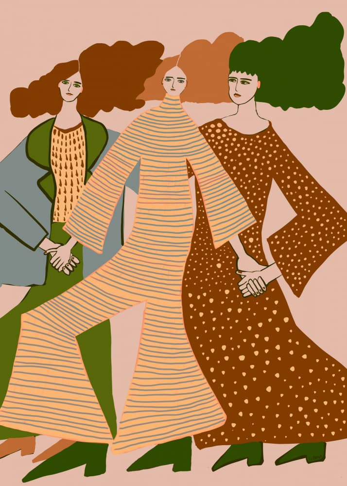 Sisterhood Stride by Sharyn Bursic — canvas wall art