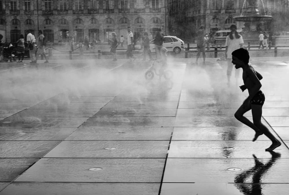 Joyful Mist Run by Bego Amare — canvas wall art