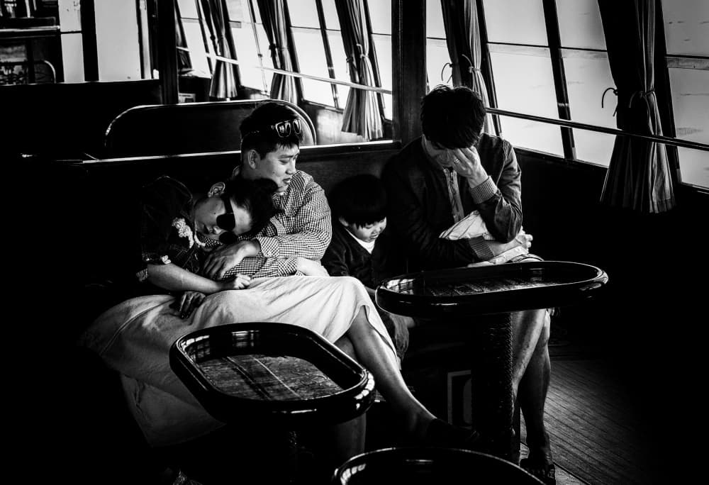 Family Boat Journey by Jan van der Linden — canvas wall art