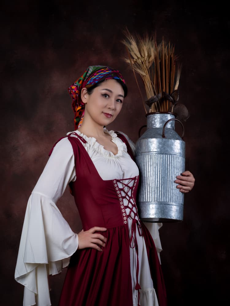 Rustic Peasant Woman by Jeff Wang — canvas wall art