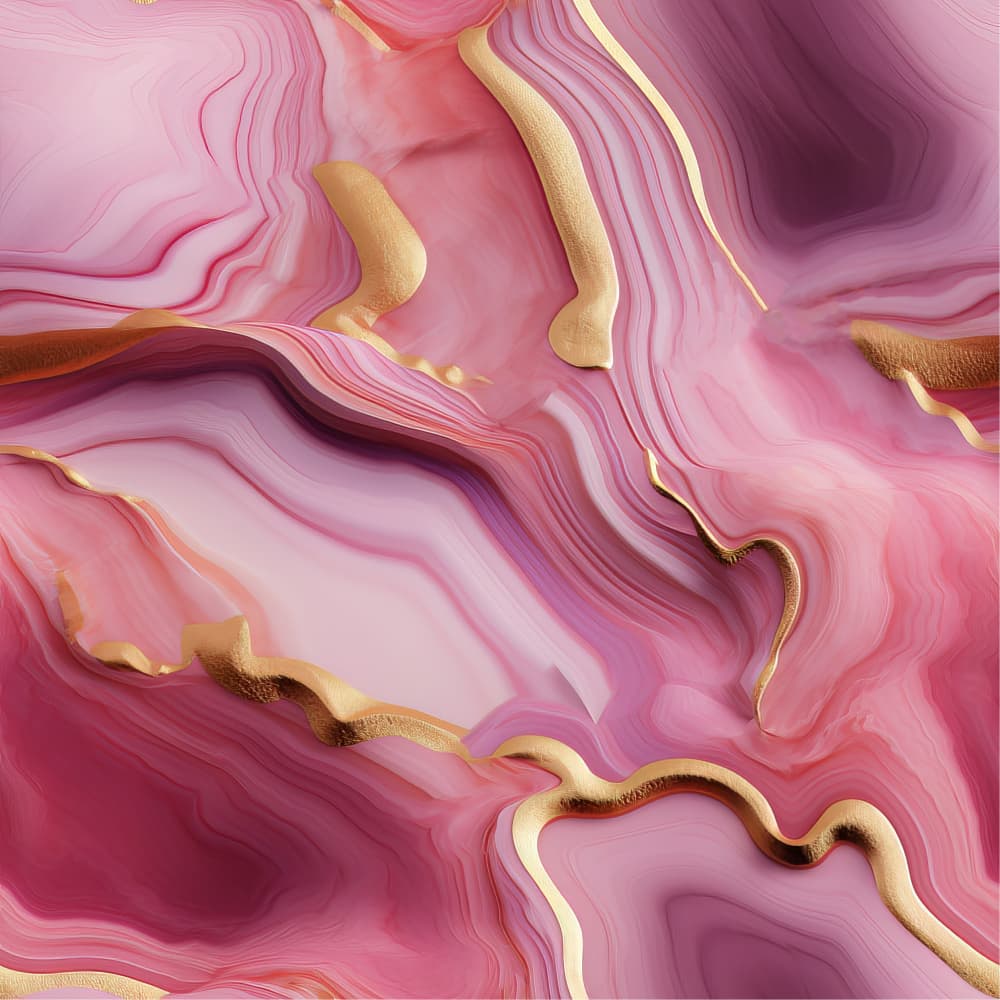 Pink Gold Marble Flow by Bilge Paksoylu — canvas wall art