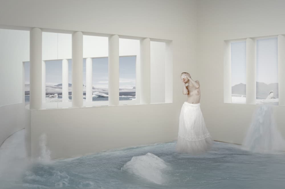 Woman In Arctic Room by Christine von Diepenbroek — canvas wall art