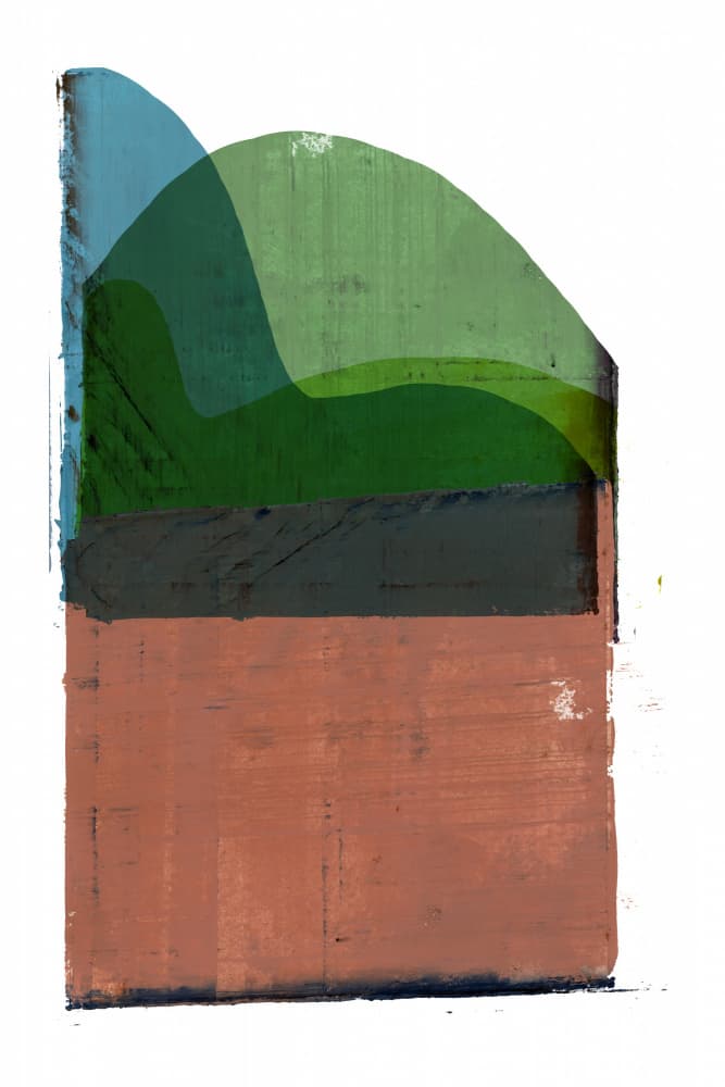 Abstract Layered Landscape by cartissi — canvas wall art