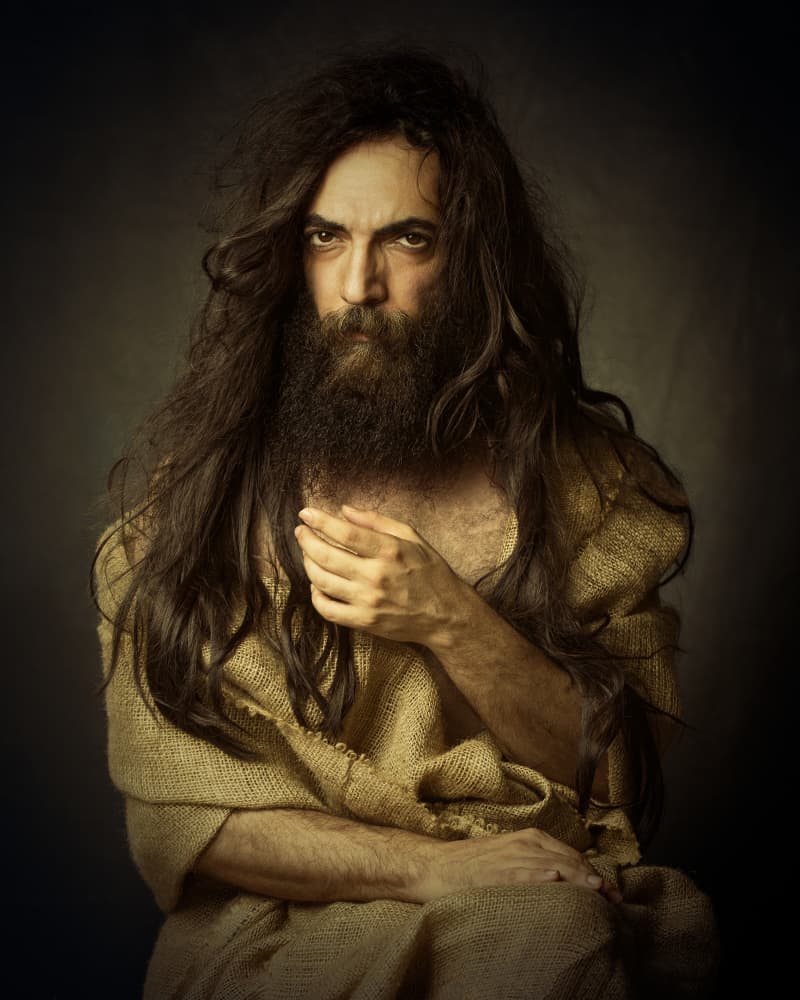 Mystic Bearded Man by Mehdi Mokhtari — canvas wall art