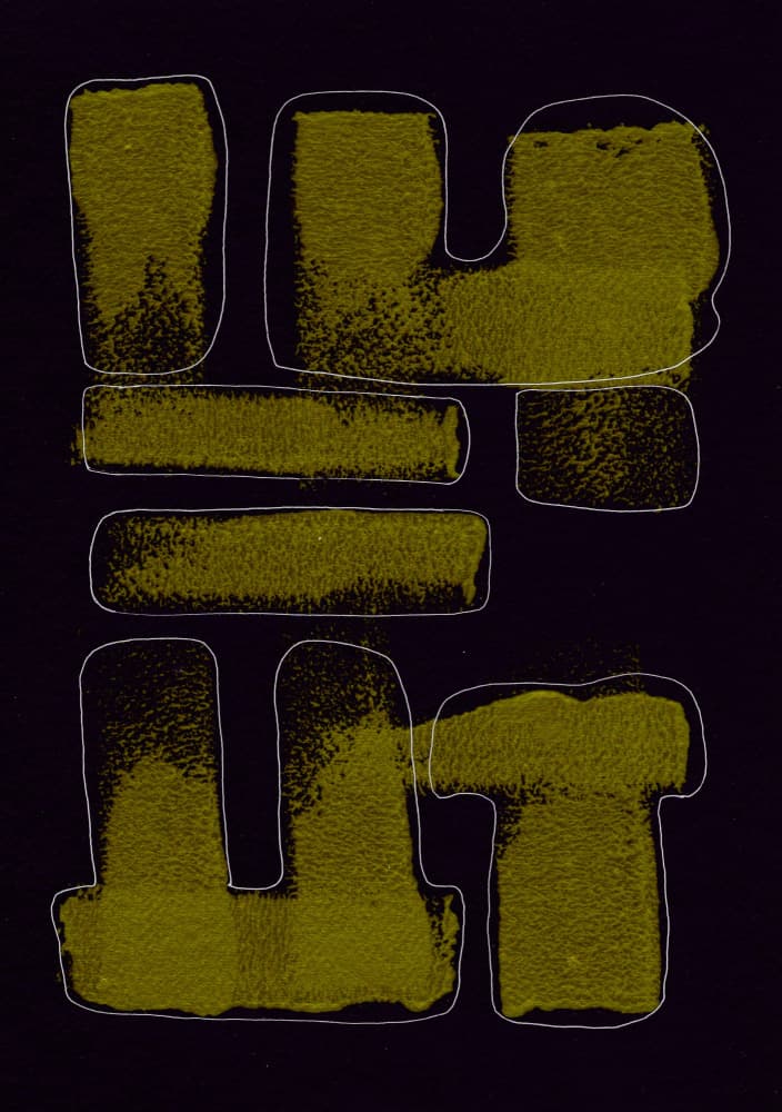 Wild Gold Letters by Santhosh ch — canvas wall art