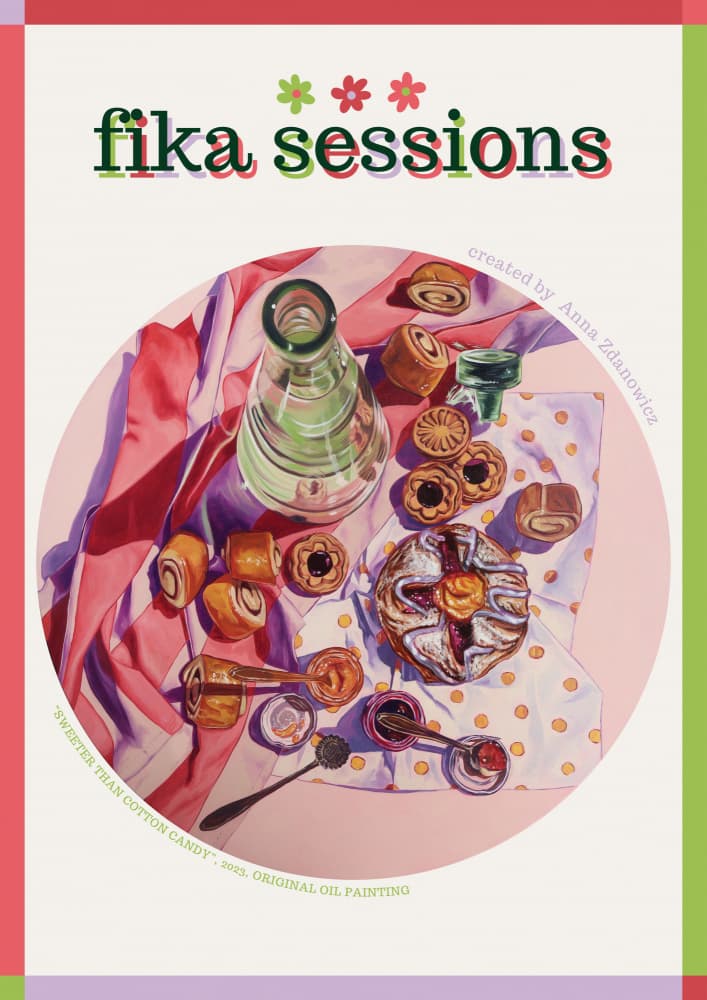 Sweet Fika Table by Anna Zdanowicz — canvas wall art