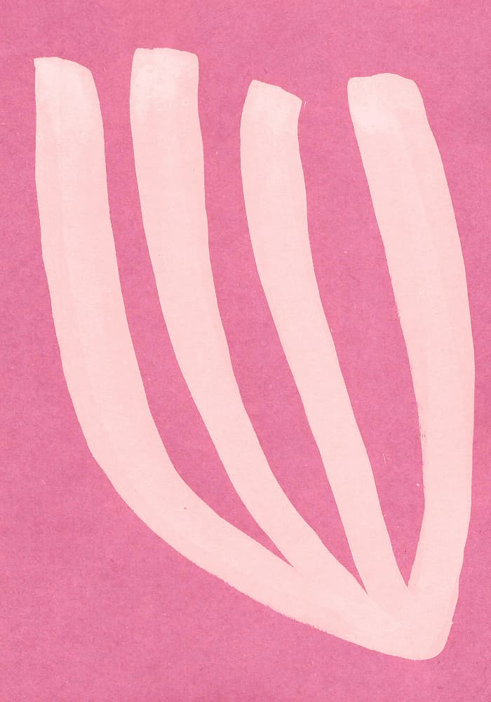 Soft Pink Shapes by Santhosh ch — canvas wall art