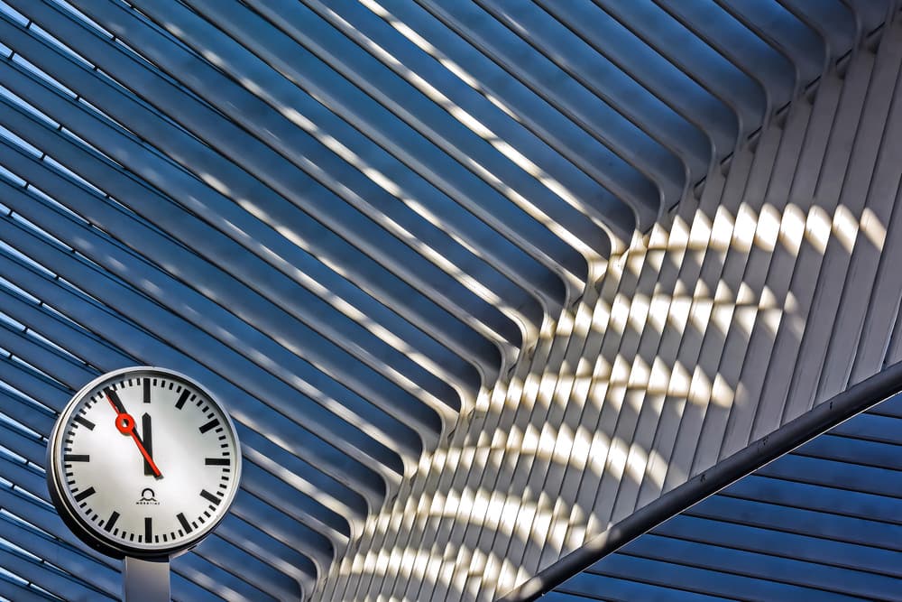 Modern Architectural Clock by Lus Joosten — canvas wall art