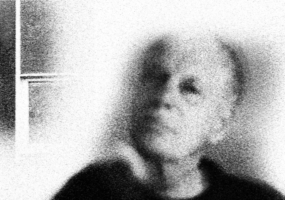 Pensive Blurred Face by Ylva Sjögren — canvas wall art