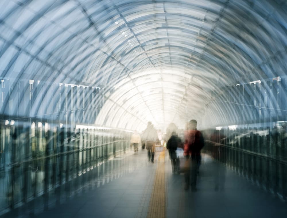 Urban Motion Tunnel by HAN dong hee — canvas wall art