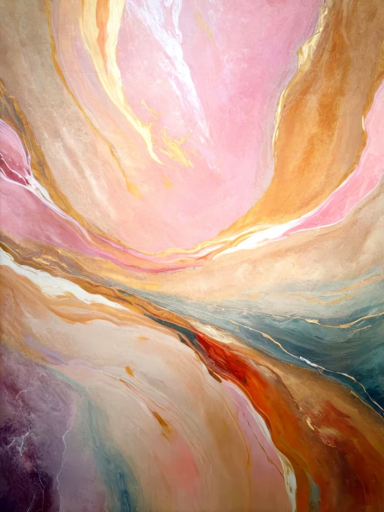 Ethereal River Flow by Alpenglow Workshop — canvas wall art