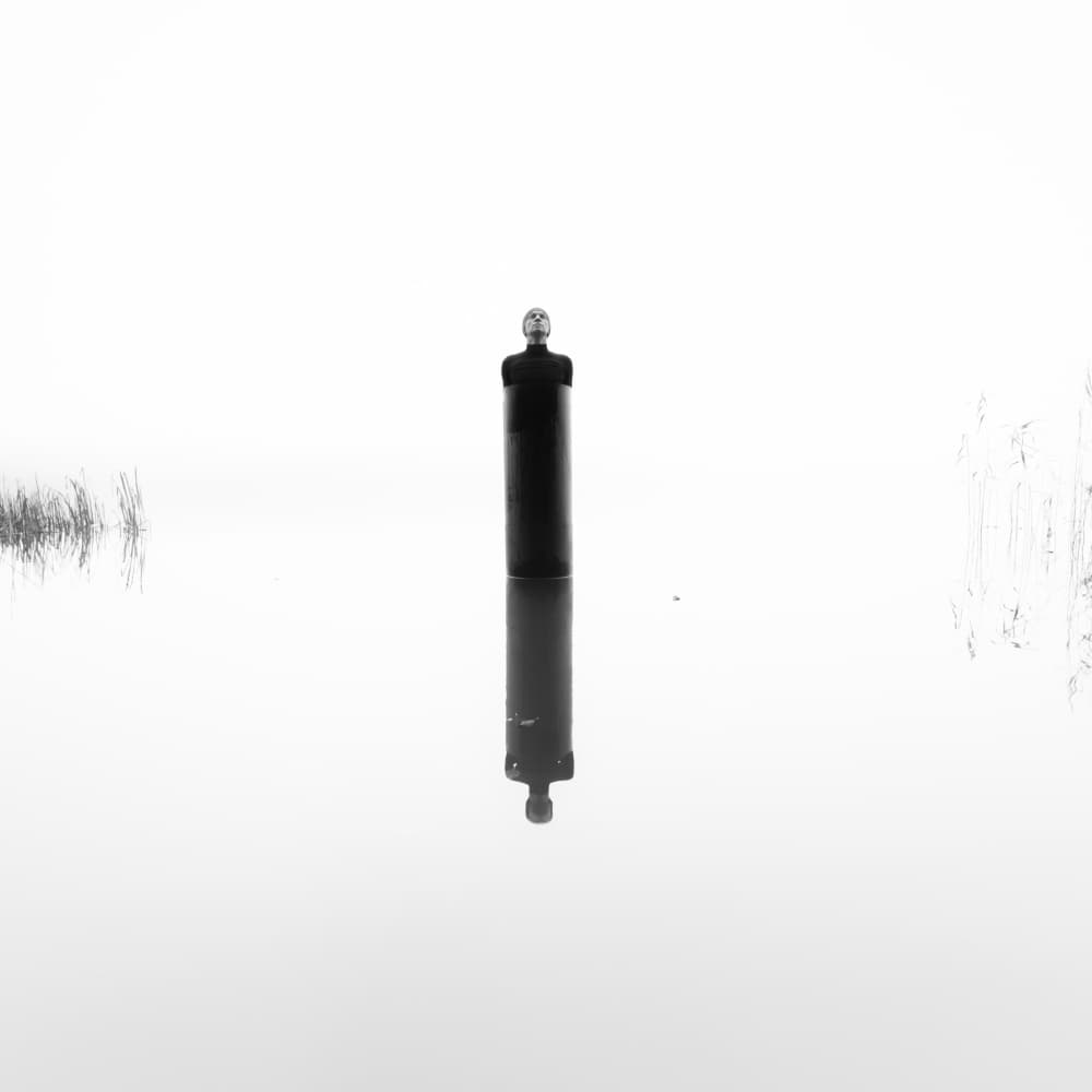 Solitary Figure Reflection by Leszek Paradowski — canvas wall art