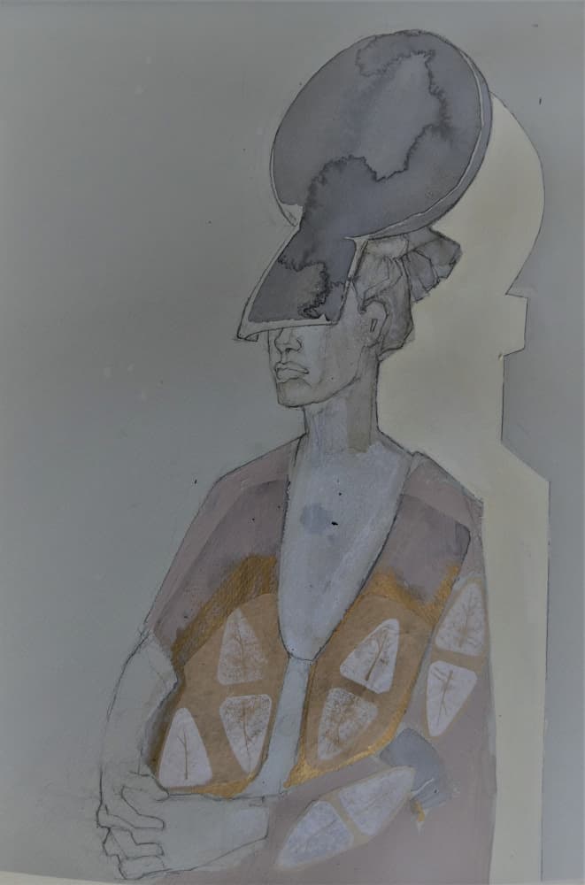 Futuristic Fashion Profile by Doris Schmitz — canvas wall art