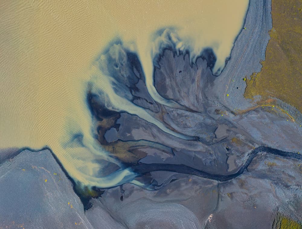 Glacial River Flow by Michael Zheng — canvas wall art