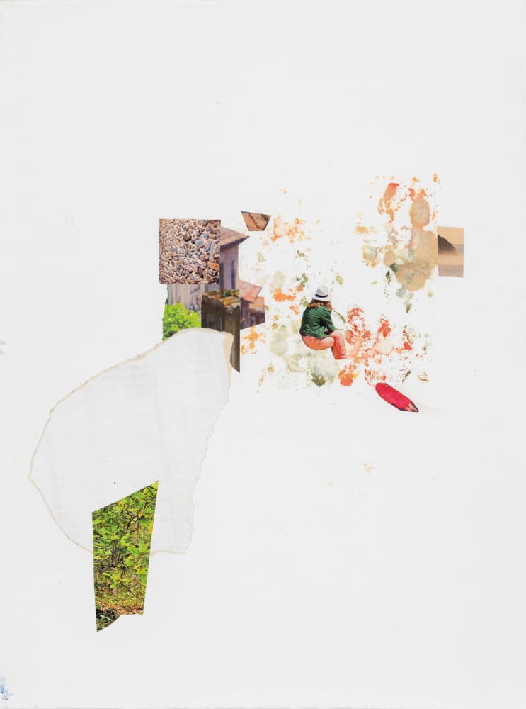 Abstract Collage Figure by Montserrat Serra Nonell — canvas wall art