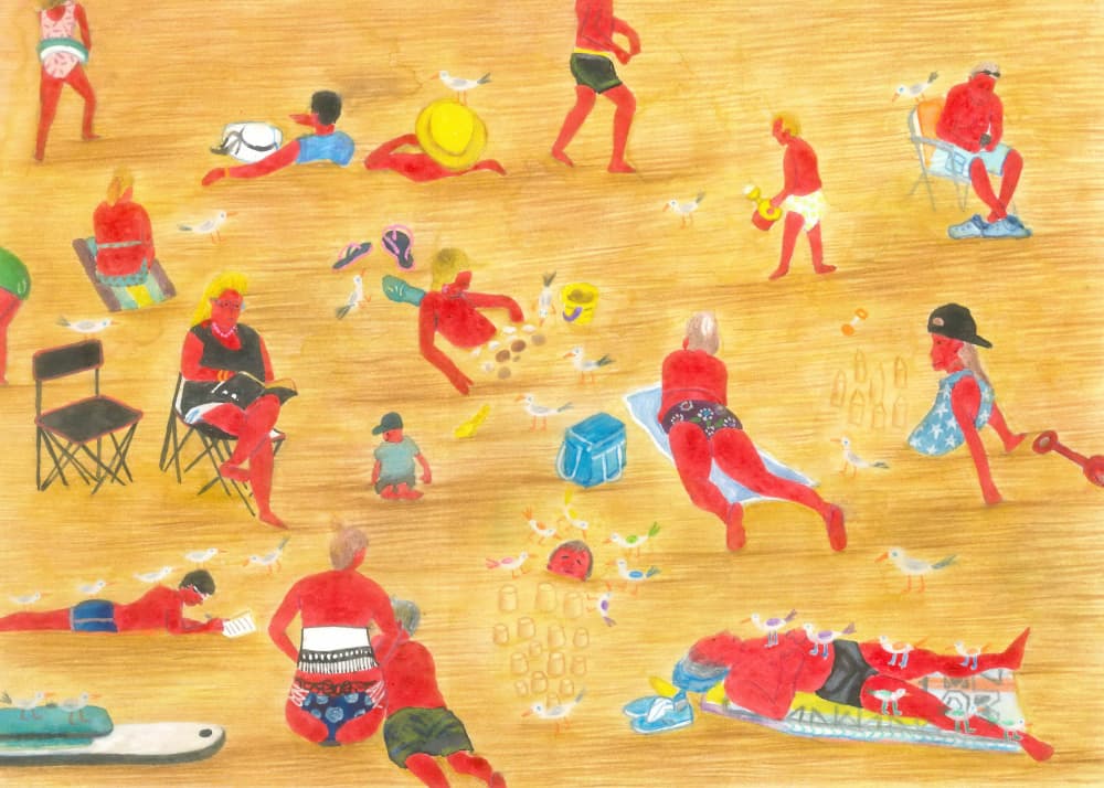 Sunny Beach Day by Zhigang Zhang — canvas wall art