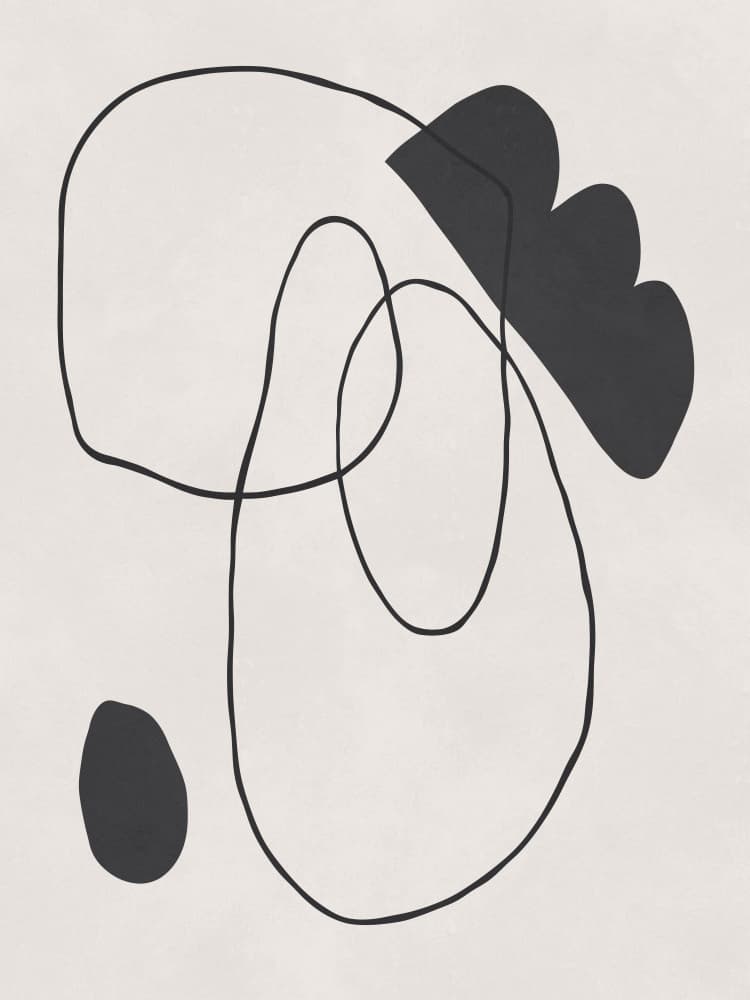 Flowing Organic Forms by Vitor Costa — canvas wall art