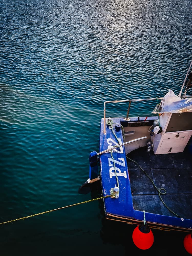 Fishing Boat Calm Waters by Aimee Giles — canvas wall art