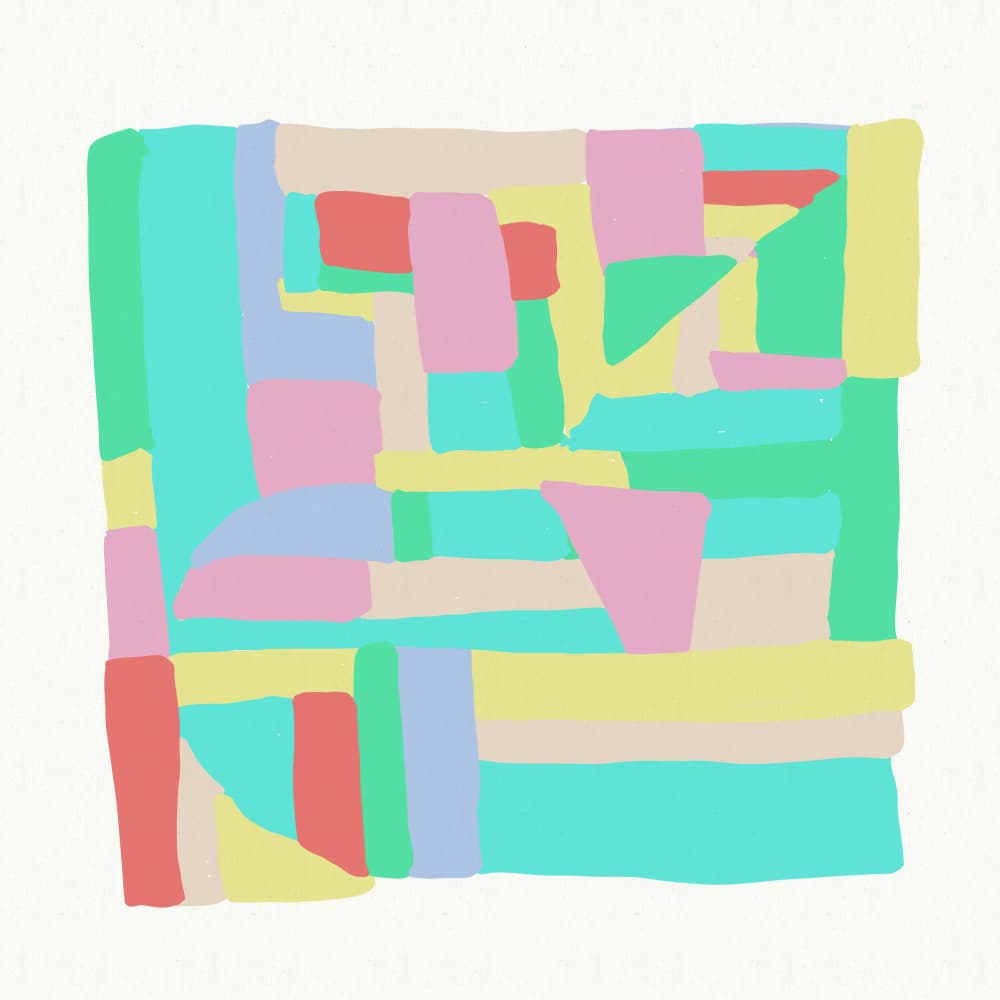 Pastel Geometric Abstract by Sharyn Bursic — canvas wall art