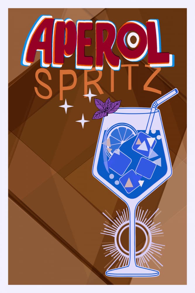 Refreshing Spritz Cocktail by casa cartissi — canvas wall art