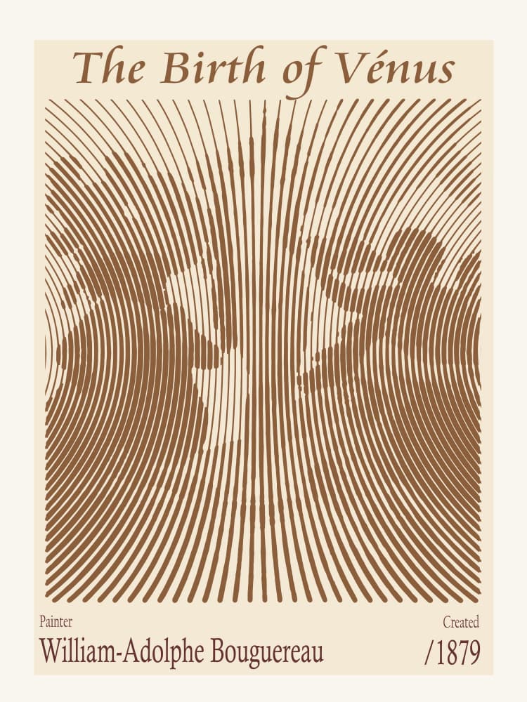 Abstract Birth Of Venus by Doa Project — canvas wall art