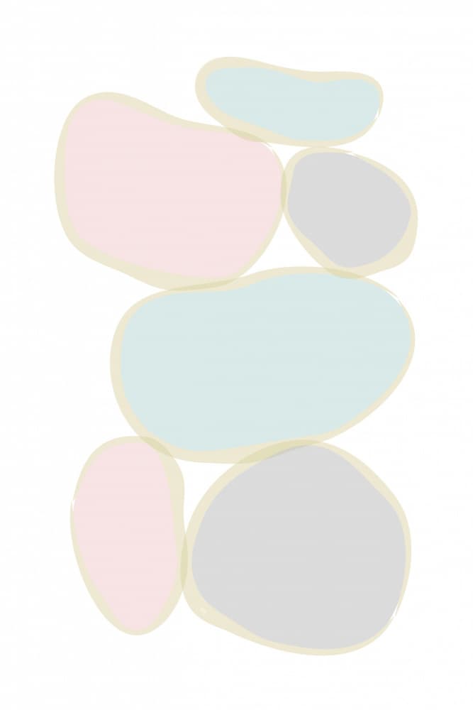 Soft Pastel Balance by Martina — canvas wall art