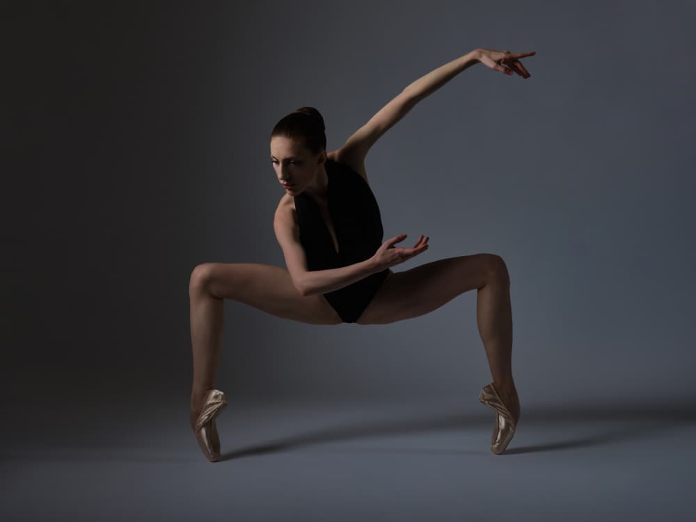 Dynamic Ballet Pose by Zanna — canvas wall art