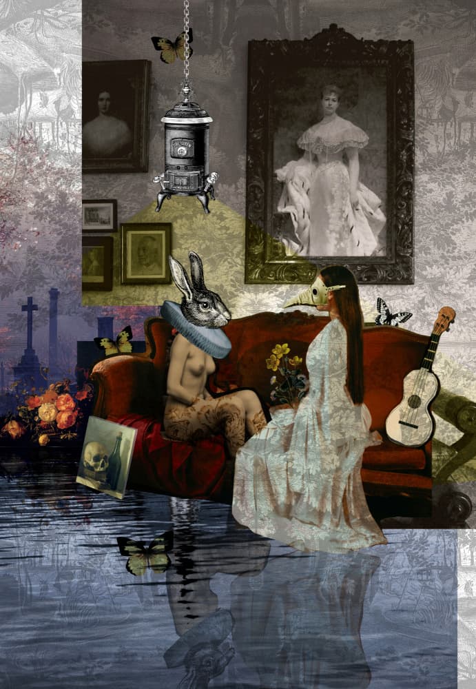 Surreal Masked Reflection by Pascal Bouchet-Spiegel — canvas wall art