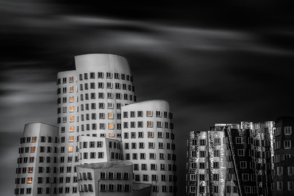 Sleek City Night Glow by Adam Pachula — canvas wall art
