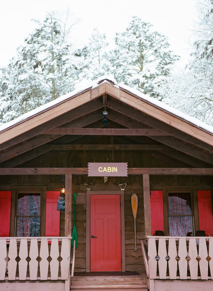 Cozy Winter Cabin by Bethany Young — canvas wall art