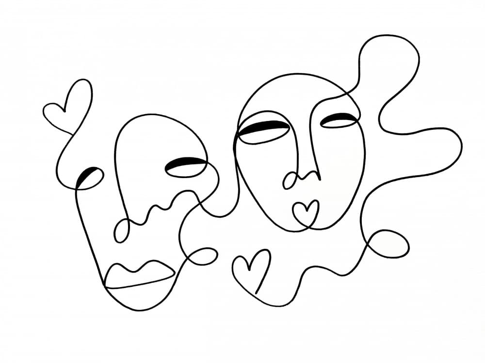 Heart To Heart by Shatha Al Dafai — canvas wall art
