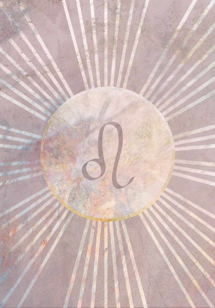 Celestial Leo Sun by Sarah Manovski — canvas wall art