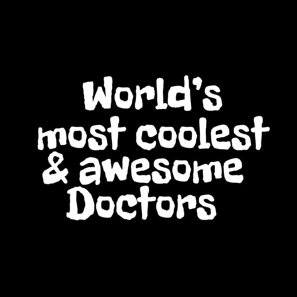World's Coolest Awesome Doctors by Happie Eagle — canvas wall art